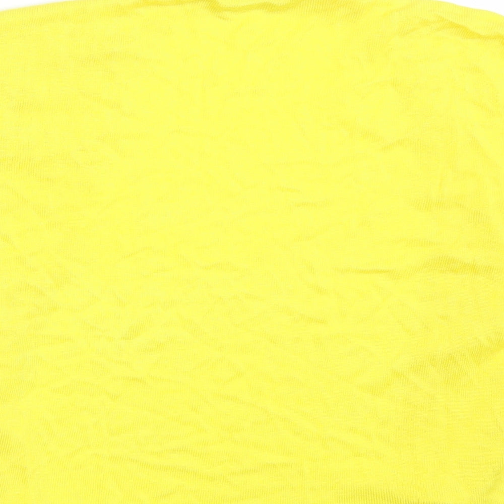 Womens UK Size 20 Peacocks Yellow Wrap Jumper