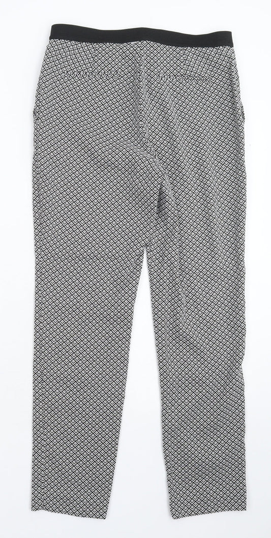 Nutmeg Womens Multicoloured Geometric  Trousers  Size 10 L25 in