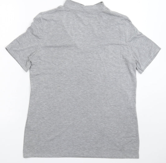 Womens UK Size 14 Dorothy Perkins Grey Basic T-Shirt