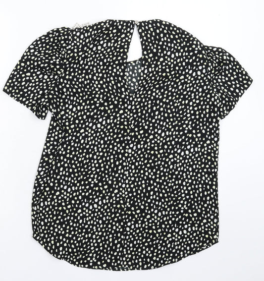 Womens UK Size 8 River Island Multicoloured Basic T-Shirt