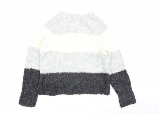 Primark Womens Multicoloured Striped Pullover Jumper Size 10