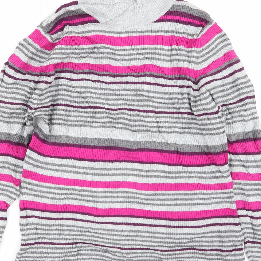 Womens UK Size 16 Papaya Multicoloured Pullover Jumper