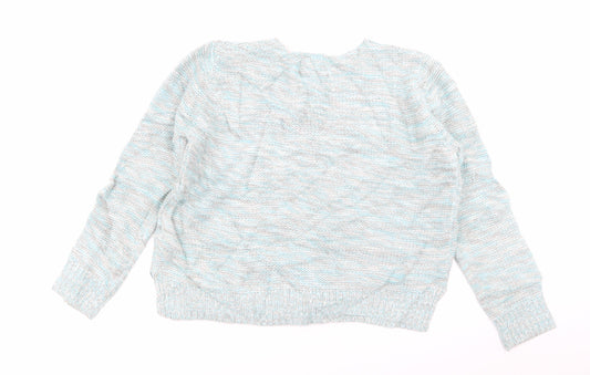 Womens UK Size M Papaya Multicoloured Pullover Jumper