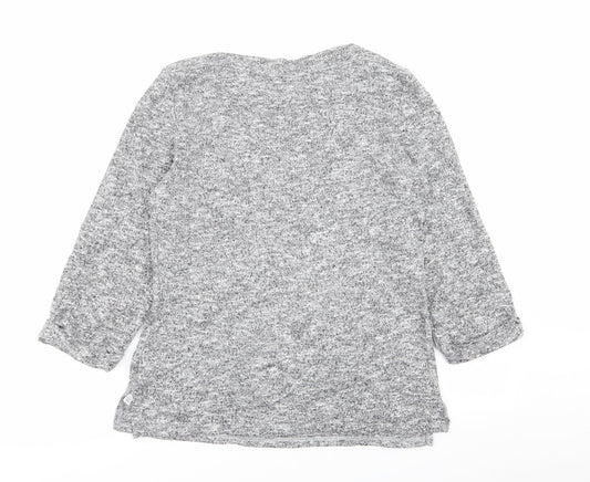 Womens UK Size 12 Dorothy Perkins Grey Basic T-Shirt