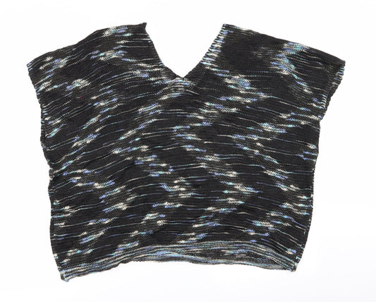 SheIn Womens Multicoloured Geometric  Pullover Jumper Size L