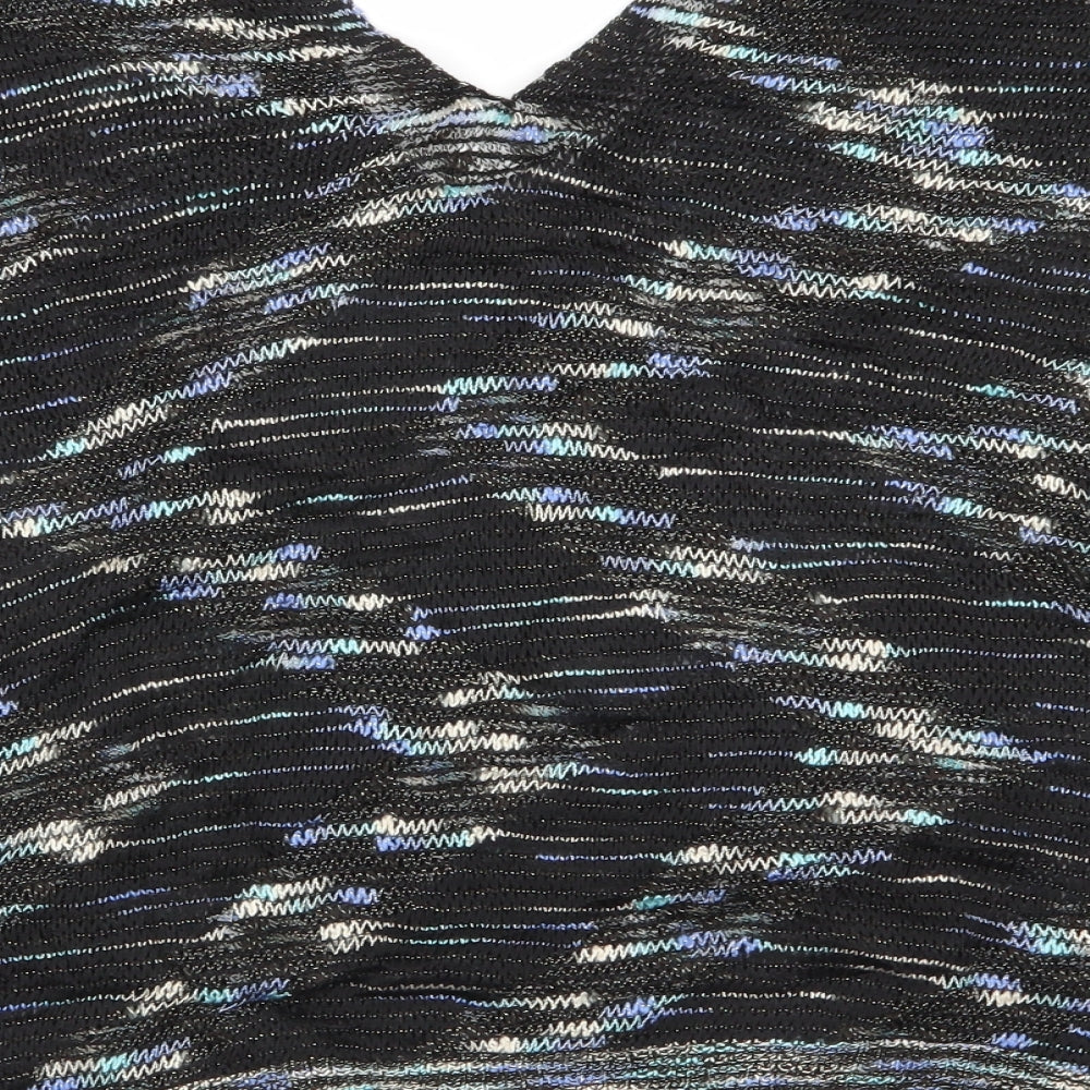 SheIn Womens Multicoloured Geometric Pullover Jumper Size L