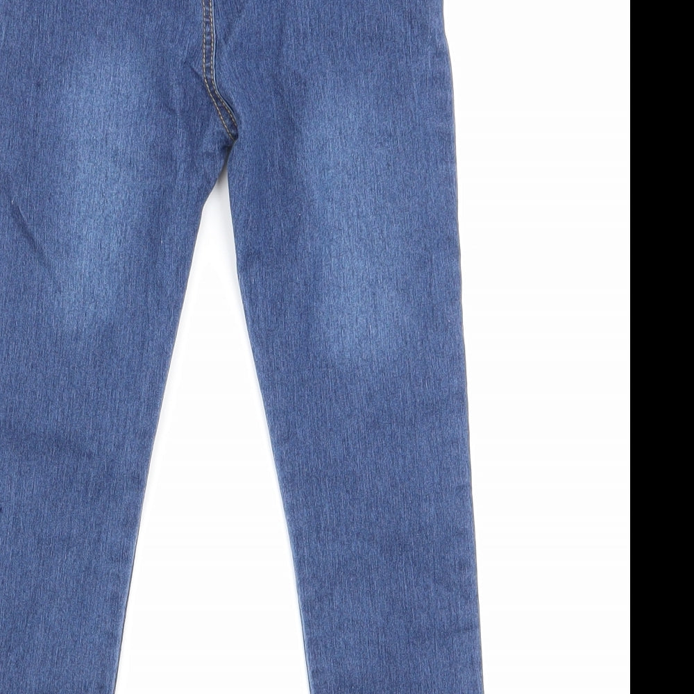 Preworn Girls Blue Skinny Jeans Size 8 Years