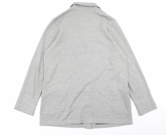 Womens UK Size XL Preworn Grey Overcoat