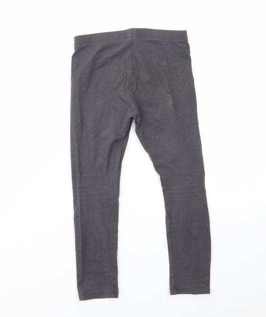 F&F Girls Grey Jegging Trousers Size 4-5 Years