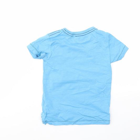 NEXT Boys Blue Geometric Basic T-Shirt Size 12-18 Months