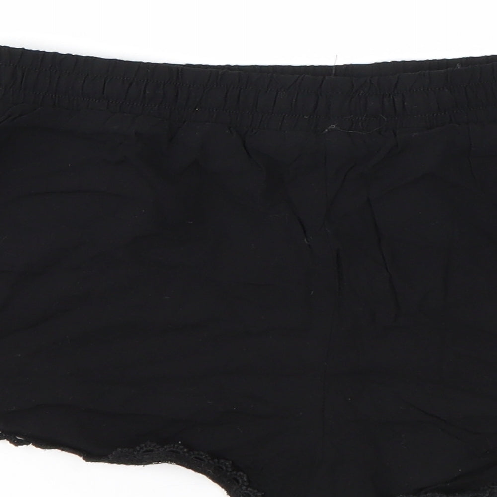 PRIMARK Womens Black Culotte Shorts Size 8 - STRECHY WAISTBAND