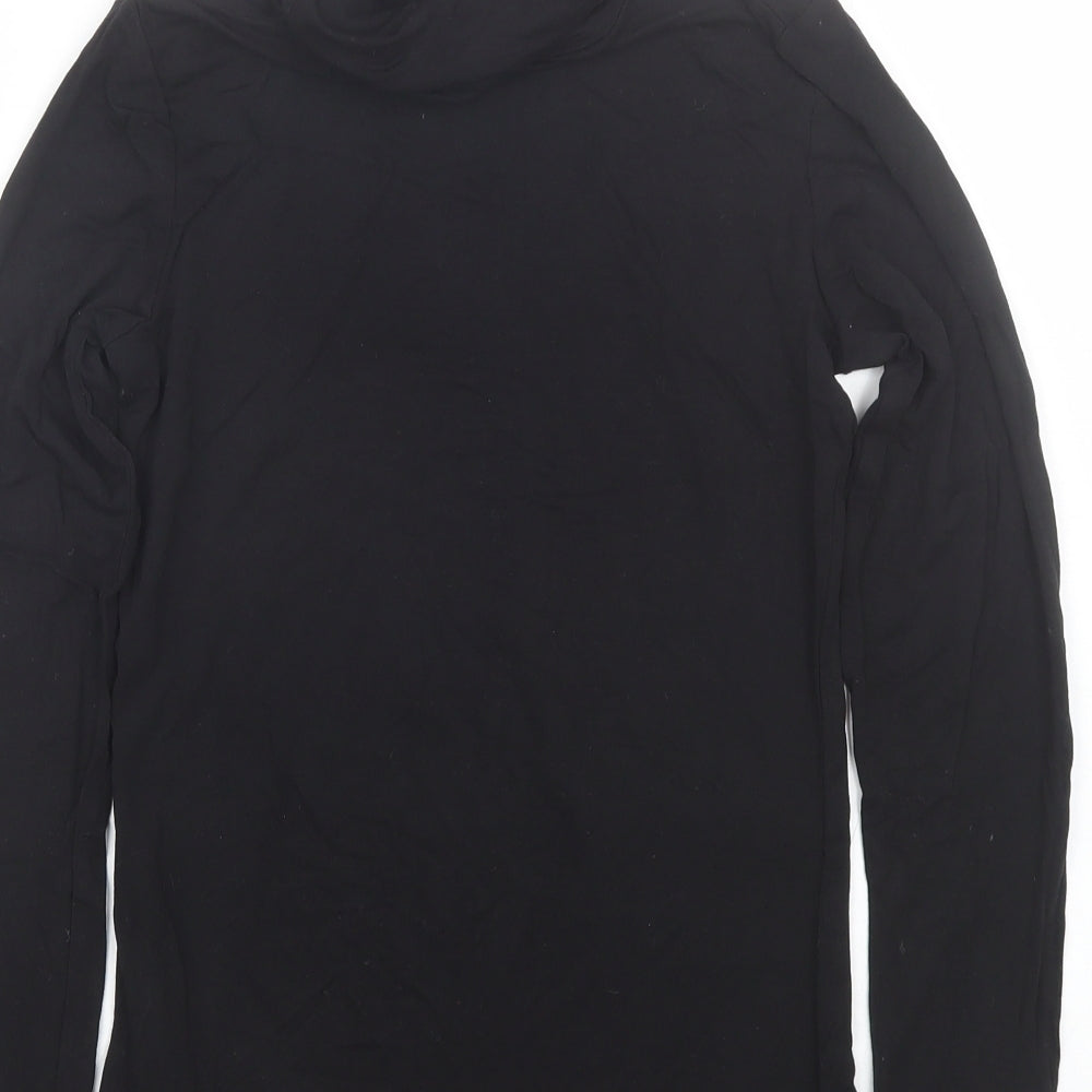 Womens UK Size 10 New Look Black Basic T-Shirt