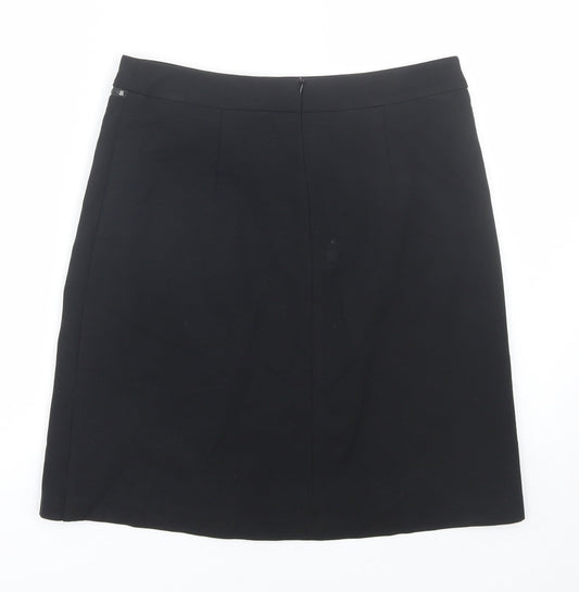 M&Co Womens Black   Mini Skirt Size 10