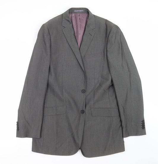 Mens UK Size 40 Aspen & Court Regular Grey Suit Jacket