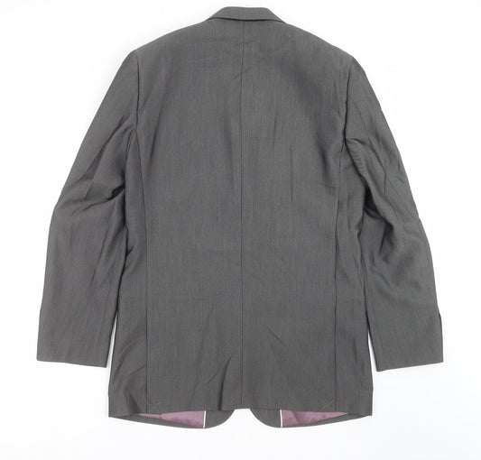 Aspen & Court Mens Grey Jacket Suit Jacket Size 40