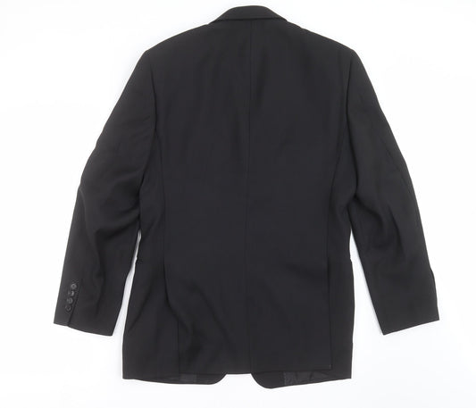 Mens UK Size 36 GREENWOODS Regular Black Suit Jacket