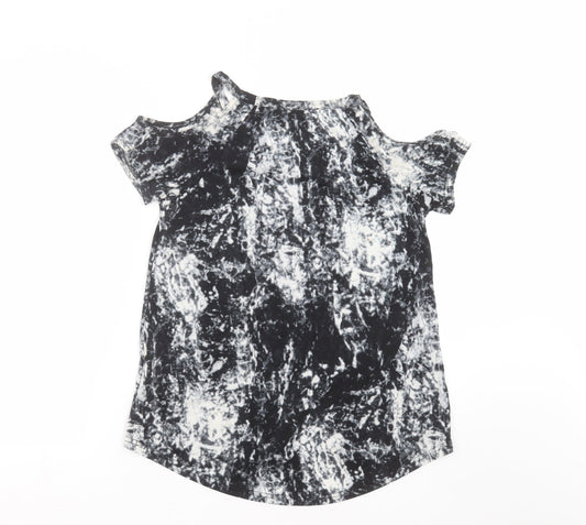 Primark Womens Beige Basic T-Shirt Size 6 - cold shoulder