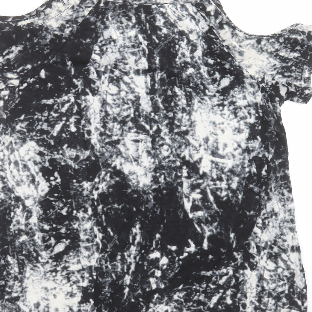 Primark Womens Beige Basic T-Shirt Size 6 - cold shoulder