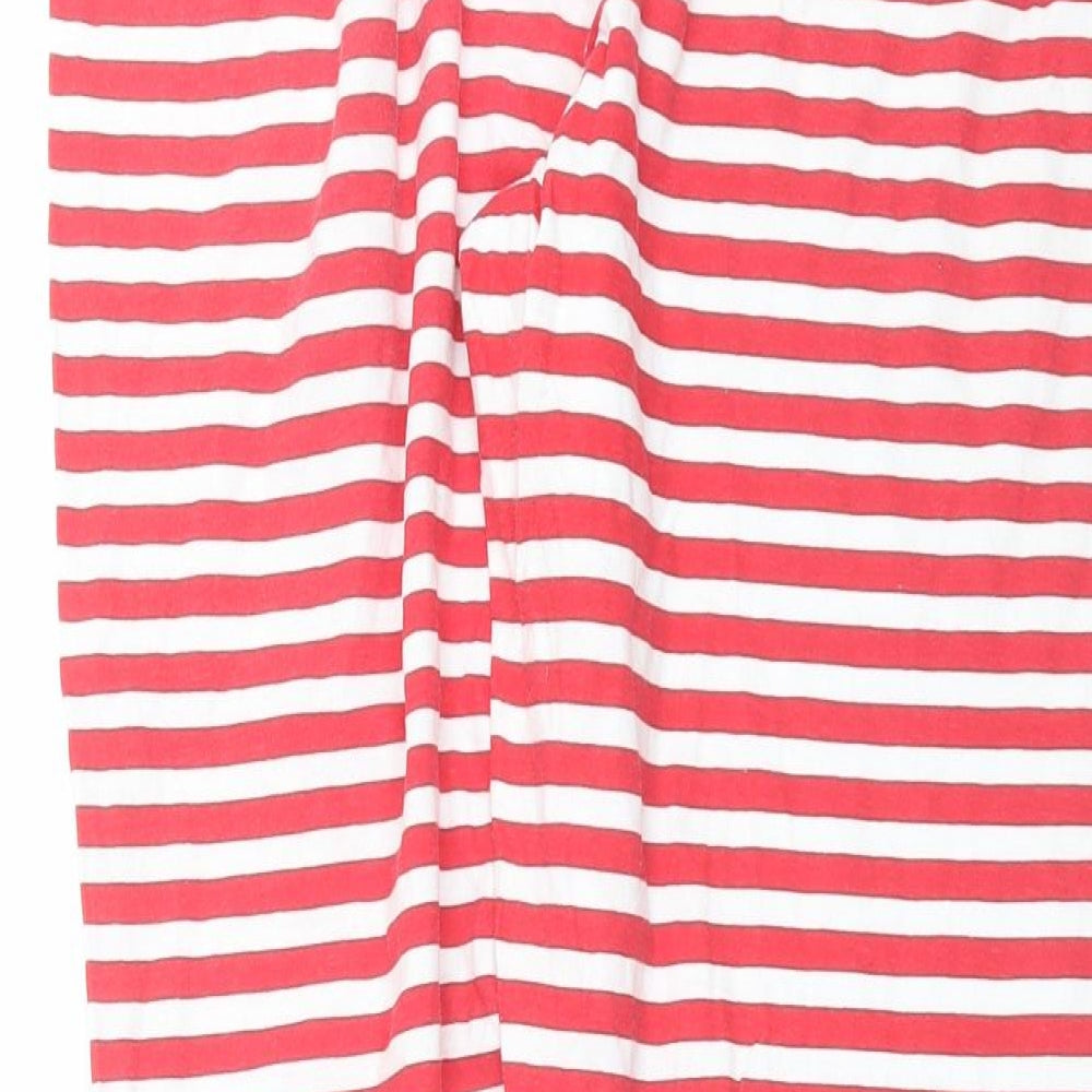 Preworn Womens Red Striped Pyjama Pants Size 12