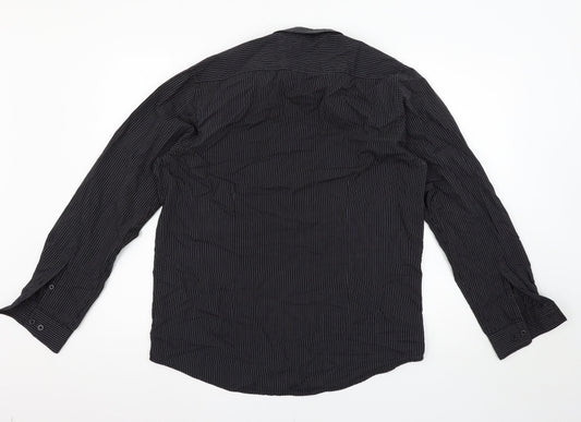 George Mens Black Button-Up Size 15.5