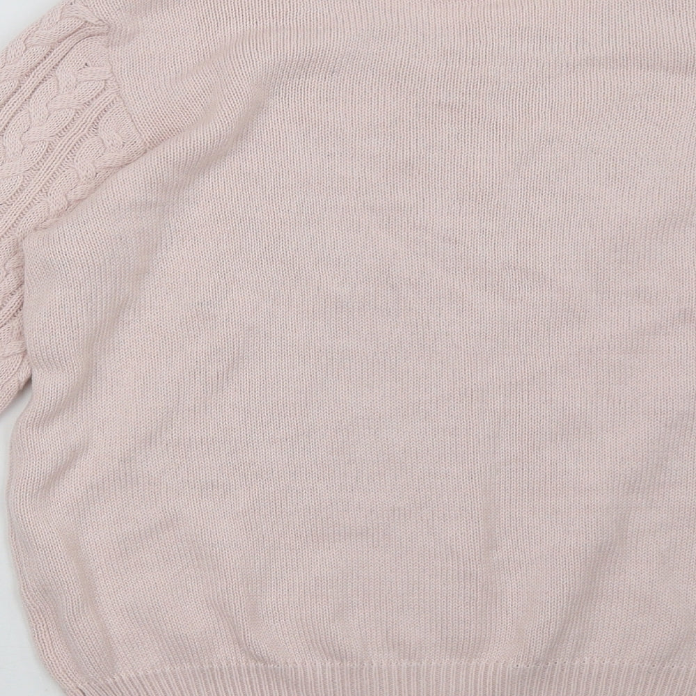 H&M Womens Pink Geometric Pullover Sweatshirt Size M