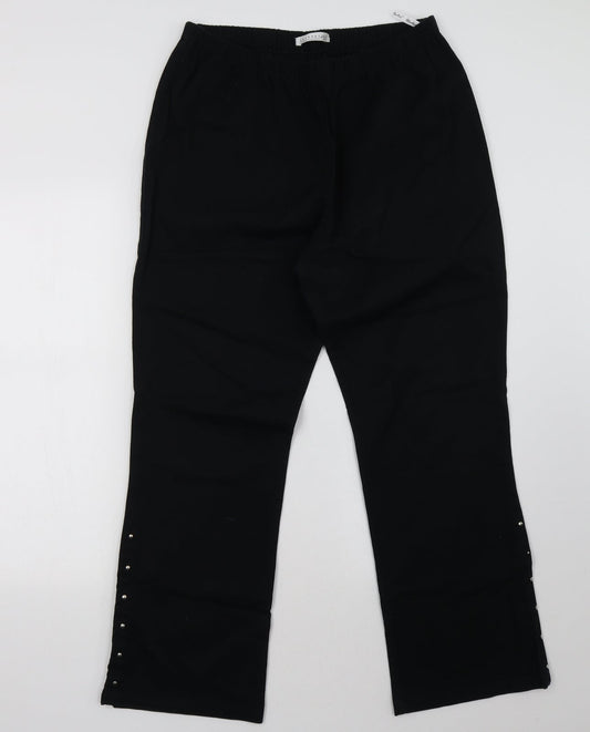 Womens UK Size M Berkertex Regular Fit Black Trousers
