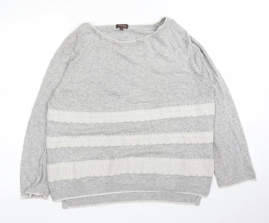 Womens UK Size 8 Phase Eight Grey Pullover Jumper