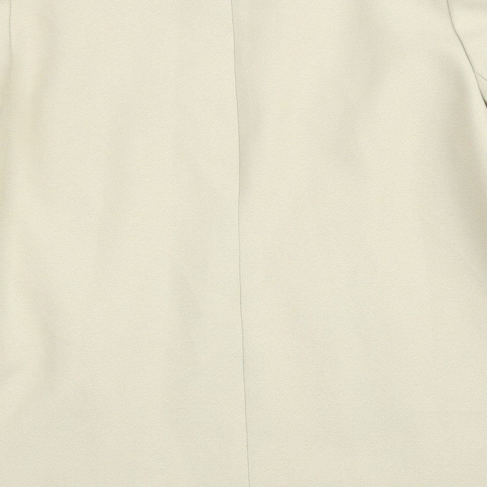 Quality Fashion Womens Beige Jacket Blazer Size 14