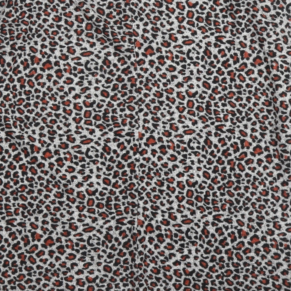 TU Womens Beige Animal Print Pullover Jumper Size 14 - Leopard print