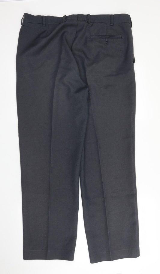 Musketeer Mens Grey Trousers Size 36 in L30 in