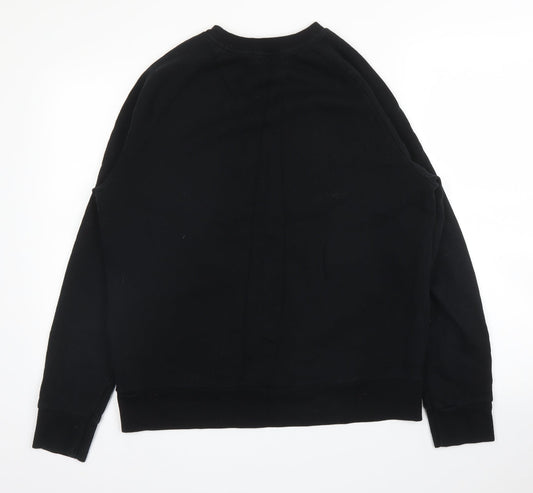 Topman Mens Black Pullover Jumper Size S