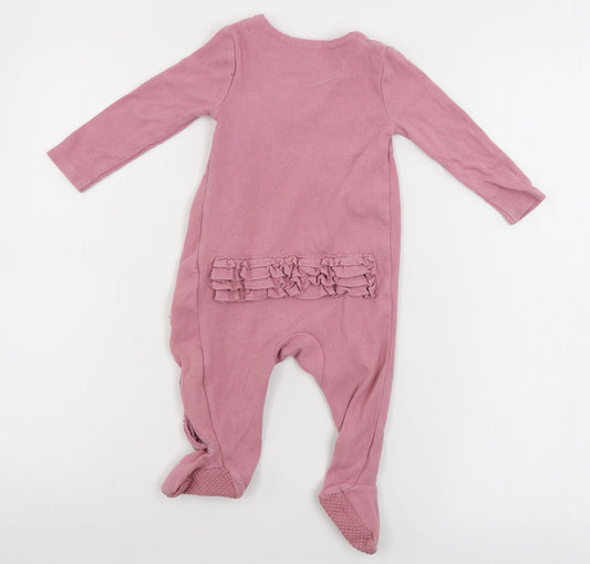TU Girls Pink Babygrow One-Piece Size 6-9 Months