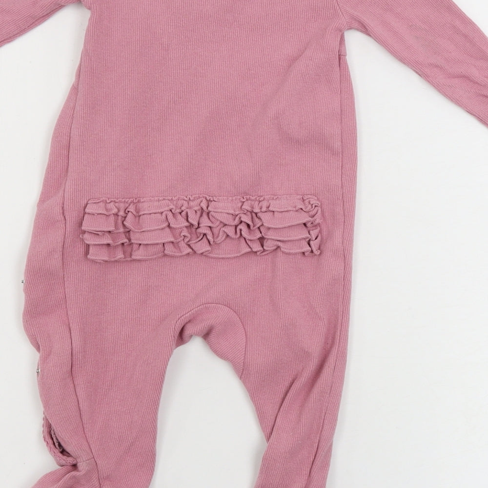 TU Girls Pink Babygrow One-Piece Size 6-9 Months