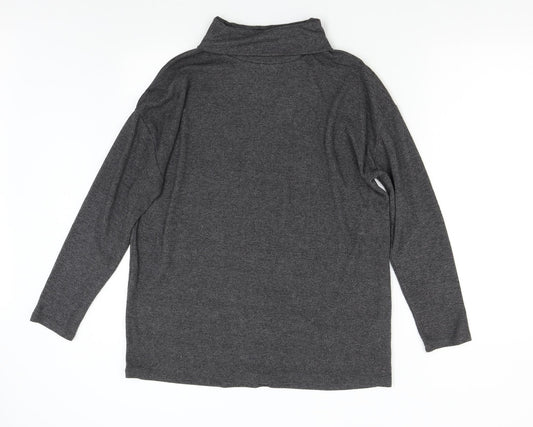 Womens UK Size 10 New Look Grey Pullover Jumper