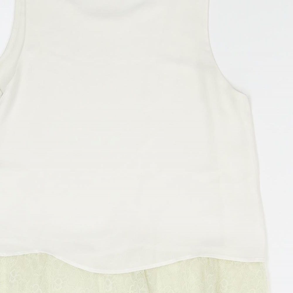 Womens UK Size S Zara Ivory Camisole Tank