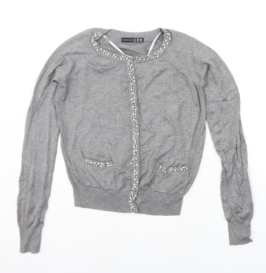 Womens UK Size 6 Atmosphere Grey Pullover Jumper