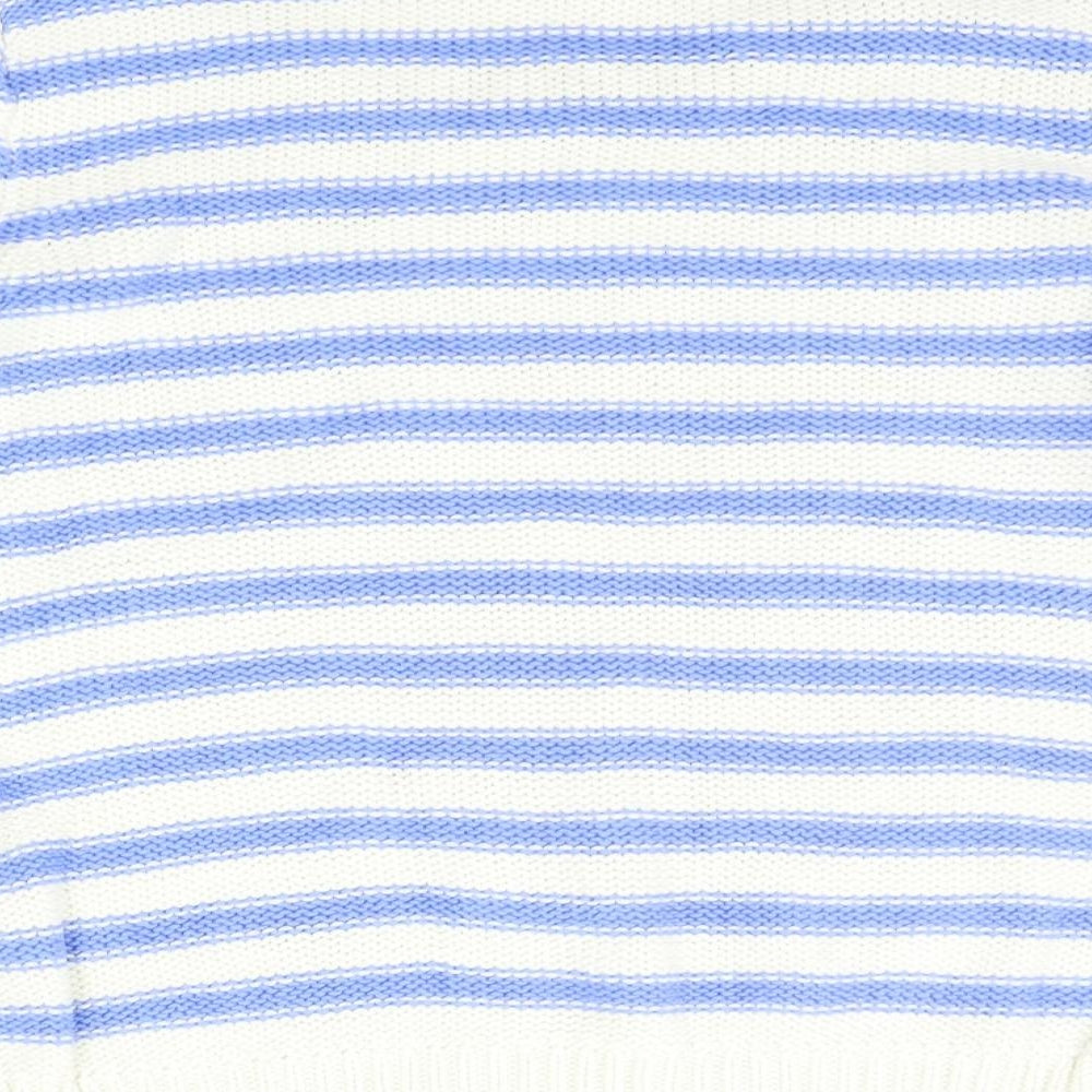 Womens UK Size S H&M Blue Henley Jumper