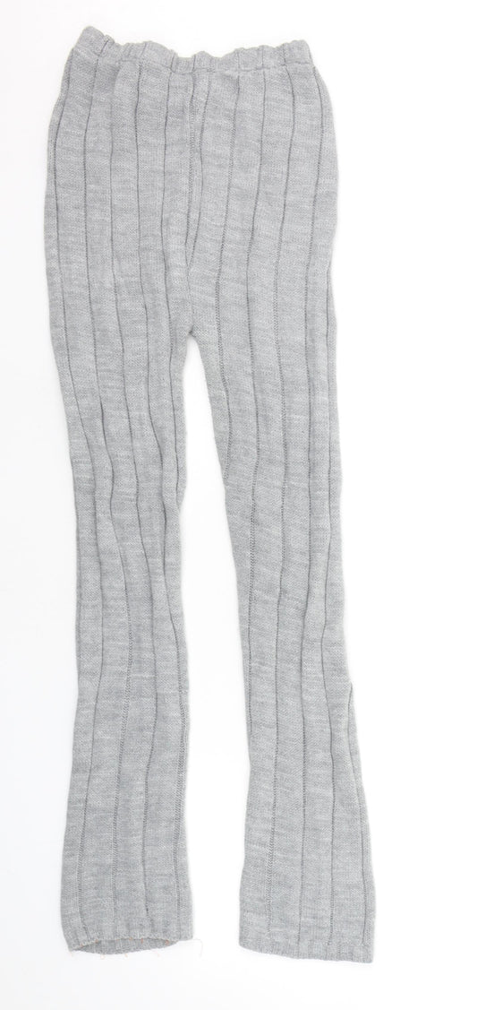 Womens UK Size M PRETTYLITTLETHING Regular Fit Jogger Grey Trousers