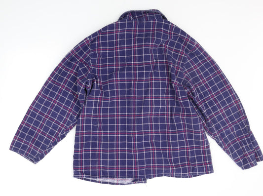 Mens UK Size L Insignia Black Button-Up Long Sleeve Casual Shirt