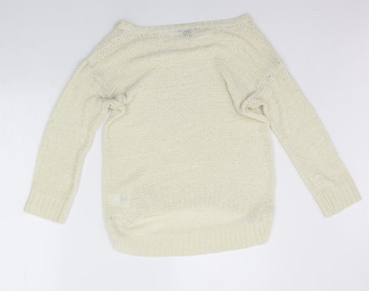 Womens UK Size S H&M Yellow Pullover Jumper