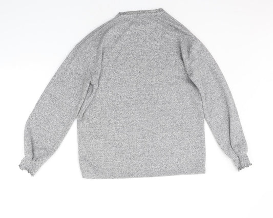 Womens UK Size 8 Papaya Grey Pullover Jumper