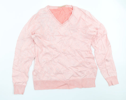 Additional front view of Avenue women’s pink jumper, size S