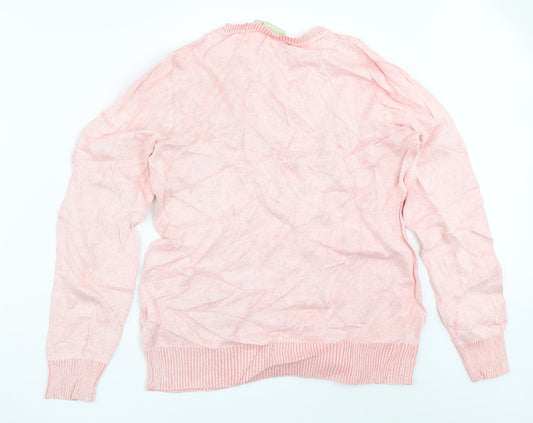 Avenue Womens Pink Pullover Jumper Size S