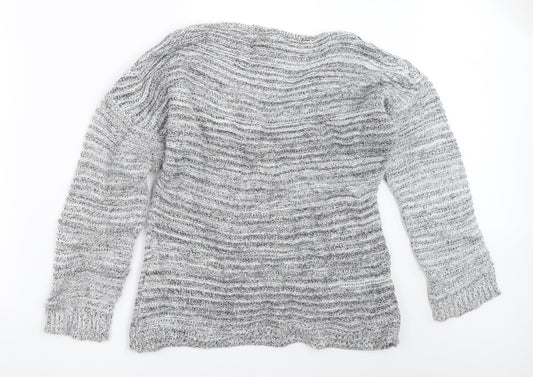 Boohoo Womens Grey Pullover Jumper Size S