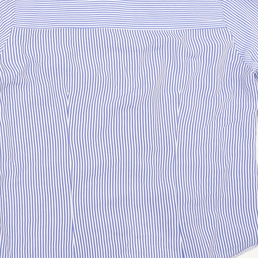 Womens UK Size 6 Atmosphere Blue Basic Button-Up