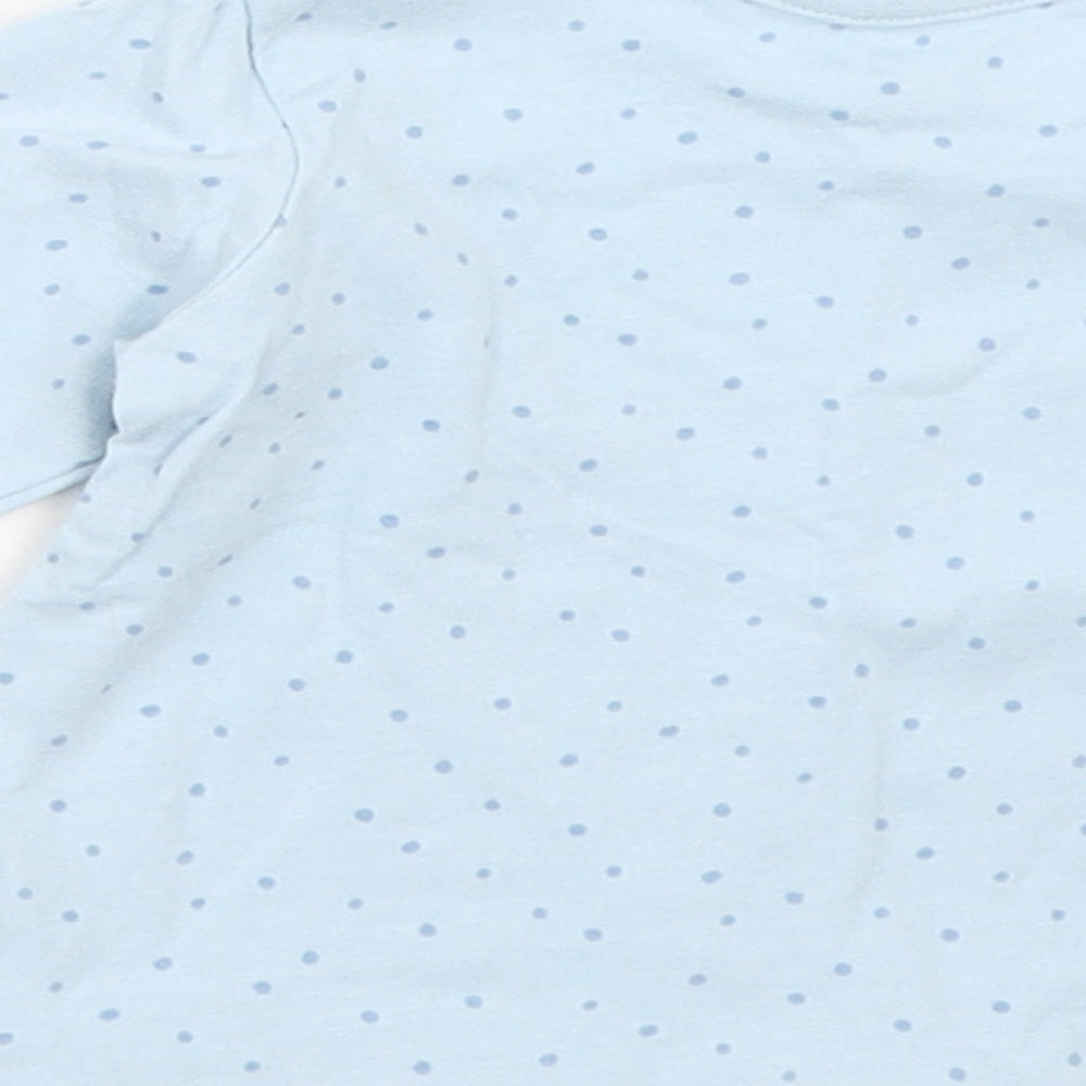 George Girls Blue Basic T-Shirt Size 0-3 Months