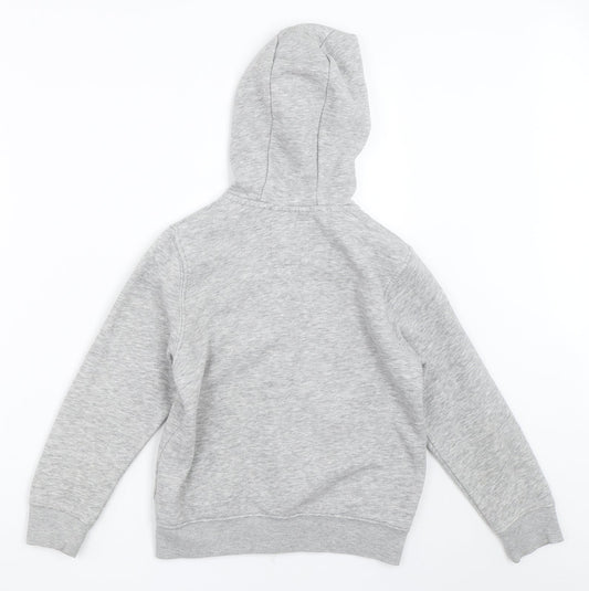 NEXT Girls Grey Full Zip Hoodie Size 5-6 Years