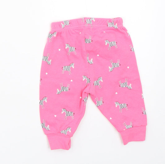 Primark Girls Pink Jogger Trousers Size 0-3 Months
