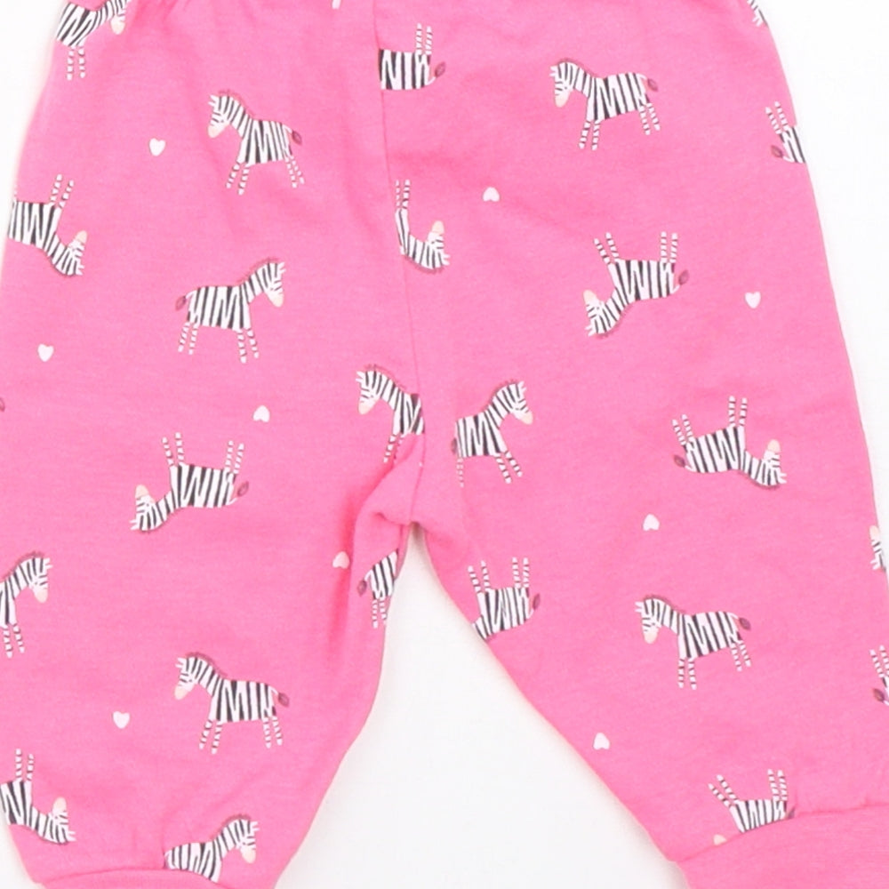 Primark Girls Pink Jogger Trousers Size 0-3 Months