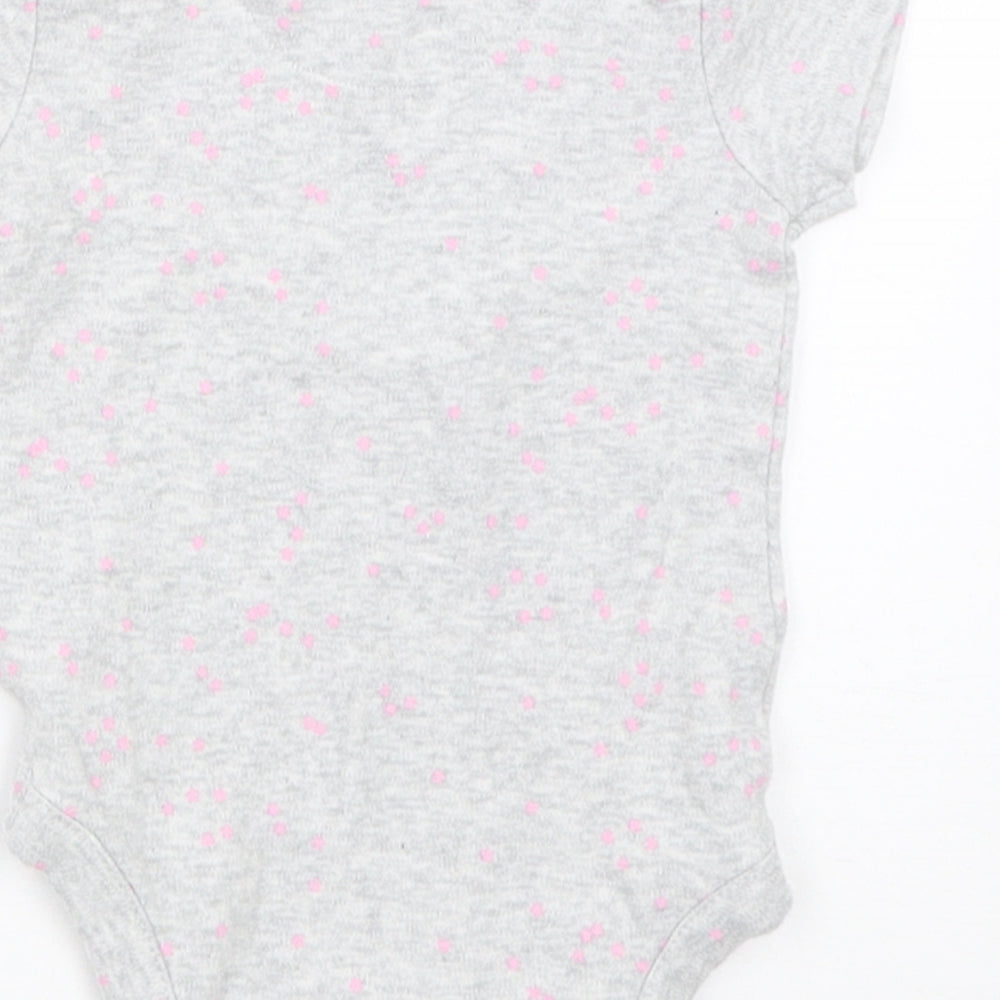 Mothercare Girls Grey Babygrow One-Piece Size 0-3 Months